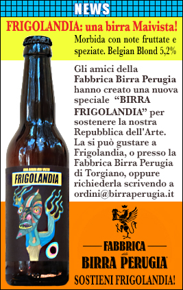 Nuova birra artigianale BIRRA FRIGOLANDIA creata dalla Fabbrica della Birra di Perugia