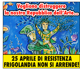 Testo di Vincenzo Sparagna, direttore di FRIGIDAIRE e IL NUOVO MALE. Coordinamento e grafica di Maila Navarra. Immagine di Daniela Silvio