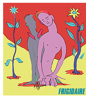 IL NUOVO MALE e FRIGIDAIRE riviste di satira, arte, fumetti, politica, reportage, direttore Vincenzo Sparagna, coordinamento e grafica di Maila Navarra. In edicola in tutta Italia. Immagine di Gianni Cossu