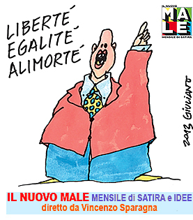 IL NUOVO MALE n.14 Vignetta di Giuliano. REPUBBLICA di FRIGOLANDIA, redazione di FRIGIDAIRE e IL NUOVO MALE mensile indipendente di satira e idee, diretti da Vincenzo Sparagna