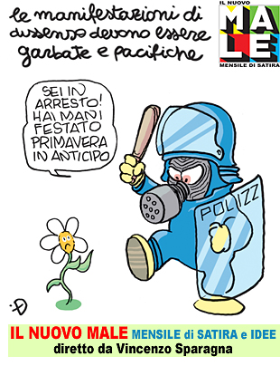 IL NUOVO MALE n.15 Vignetta di Ugo Delucchi. REPUBBLICA di FRIGOLANDIA, redazione di FRIGIDAIRE e IL NUOVO MALE mensile indipendente di satira e idee, diretti da Vincenzo Sparagna.