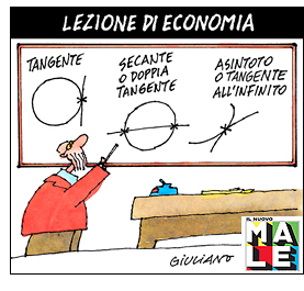 Testo di Vincenzo Sparagna direttore di FRIGIDAIRE e IL NUOVO MALE. Vignetta di Giuliano