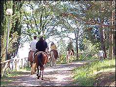 Frigolandia, passeggiate a cavallo nel parco. Vacanze economiche in Umbria tra arte e natura. Soggiorni a Giano dell'Umbria a basso costo.