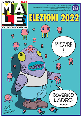 IL NUOVO MALE n.33, rivista di satira diretta da Vincenzo Sparagna, coordinamento, colori e grafica di Maila Navarra