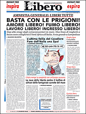 IL MONDO LIBERO, inserto speciale de IL NUOVO MALE n.9, rivista mensile di satira. Direttore Vincenzo Sparagna, coordinamento, colori e grafica di Maila Navarra