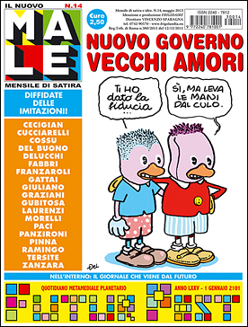 IL NUOVO MALE n. 14, rivista di satira diretta da Vincenzo Sparagna, coordinamento, colori e grafica di Maila Navarra