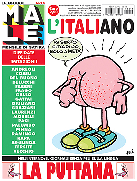 IL NUOVO MALE n. 15, rivista di satira diretta da Vincenzo Sparagna, coordinamento, colori e grafica di Maila Navarra