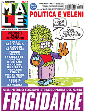 IL NUOVO MALE n. 17, rivista di satira diretta da Vincenzo Sparagna, coordinamento, colori e grafica di Maila Navarra
