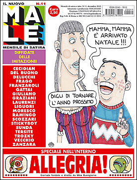 IL NUOVO MALE n. 11, rivista di satira diretta da Vincenzo Sparagna, coordinamento, colori e grafica di Maila Navarra