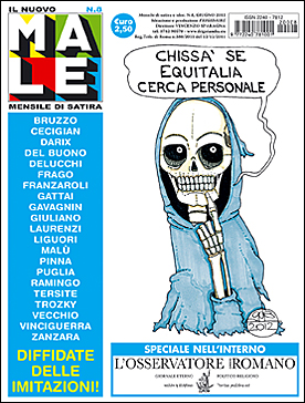 IL NUOVO MALE n. 8, rivista di satira diretta da Vincenzo Sparagna, coordinamento, colori e grafica di Maila Navarra
