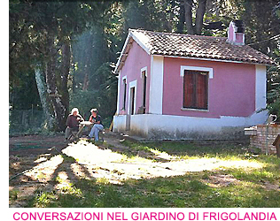 Gli alloggi e il giardino di Frigolandia, redazione e Museo di Frigidaire e Il Nuovo Male