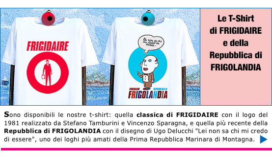 T-shirt magliette di FRIGIDAIRE e della Repubblica di Frigolandia