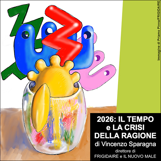 FRIGIDAIRE testo di Vincenzo Sparagna. Coordinamento e grafica di Maila Navarra. Immagine di Priamo Pinna.